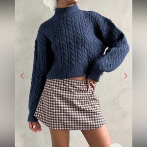 Darcy Skirt in Cocoa Plaid